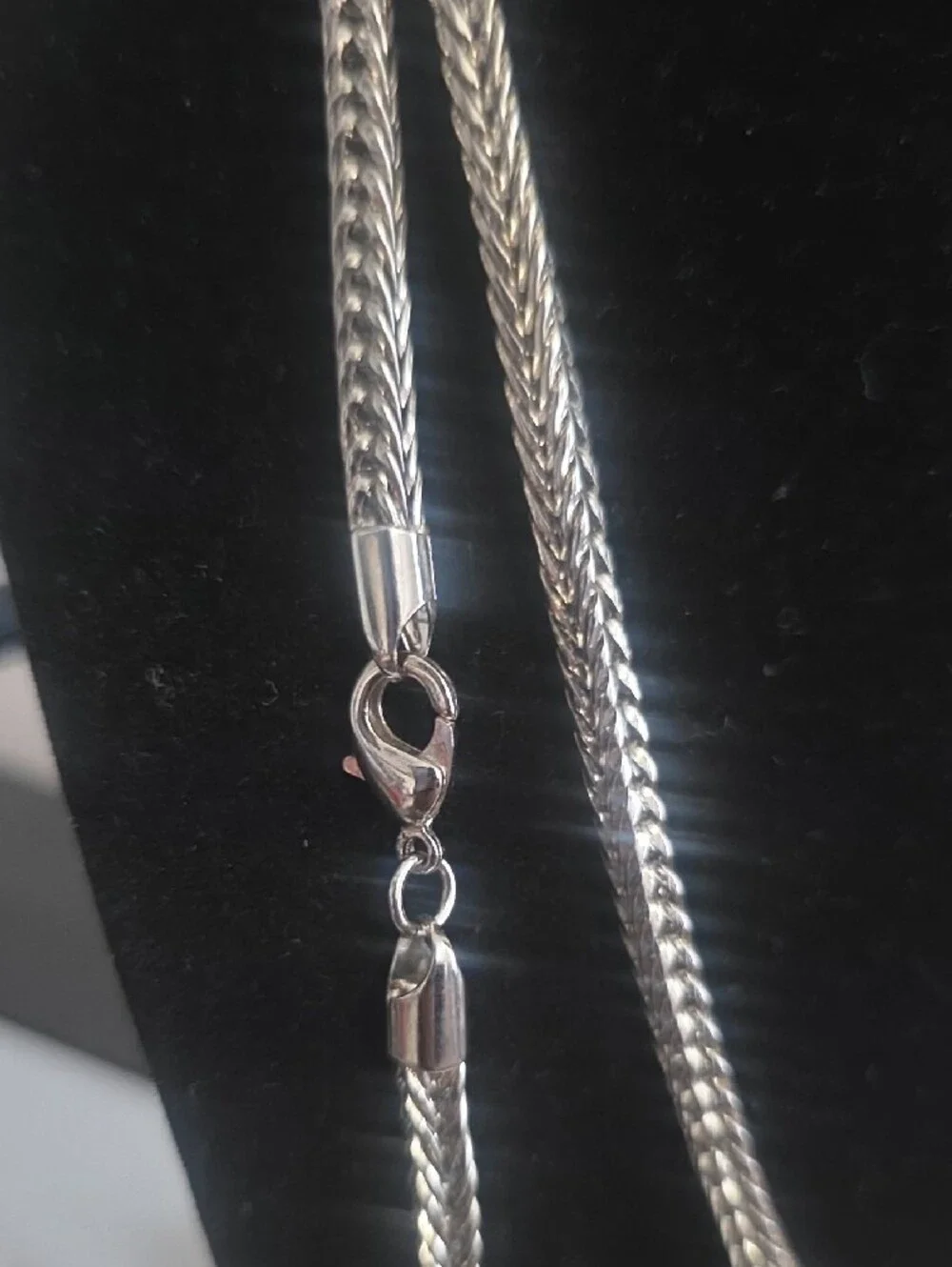 New 36inch White Gold Filled Franco Chain Necklace 4.0mm